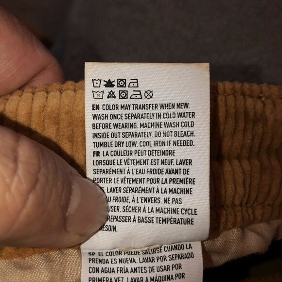 AMERICAN EAGLE Super Stretch Hi-Rise Jegging Corduroy Pants Sz 6 Short - Picture 10 of 10